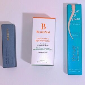 BeautyStat Merit Thrive Cosmetics Makeup Skincare Bundle